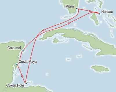 Royal Caribbean Symphony of the Seas Map