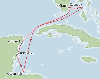 Royal Caribbean Symphony of the Seas  Map